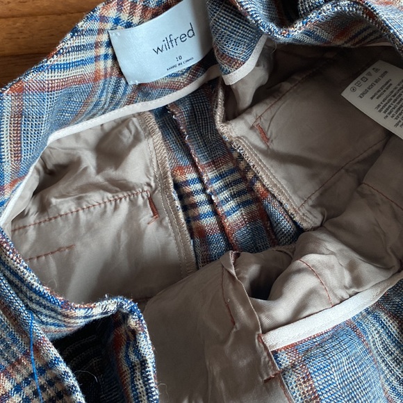 Wilfred tie front plaid pants - Picture 2 of 5